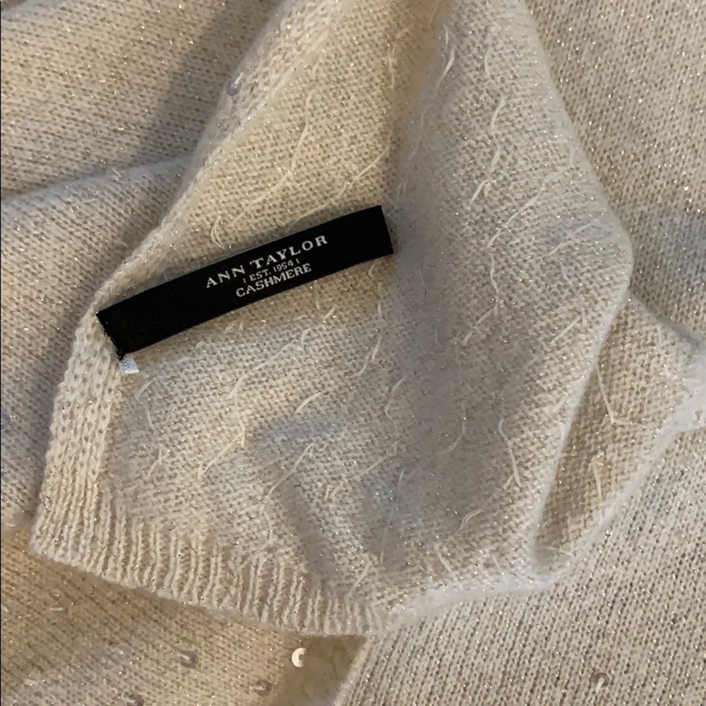 Ann Taylor cashmere scarf, 74 inches long